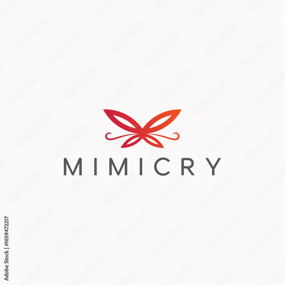 Mimicry abstract butterfly logo design business name ideas vector editable Mimicry abstract butterfly logo design business name ideas vector editable