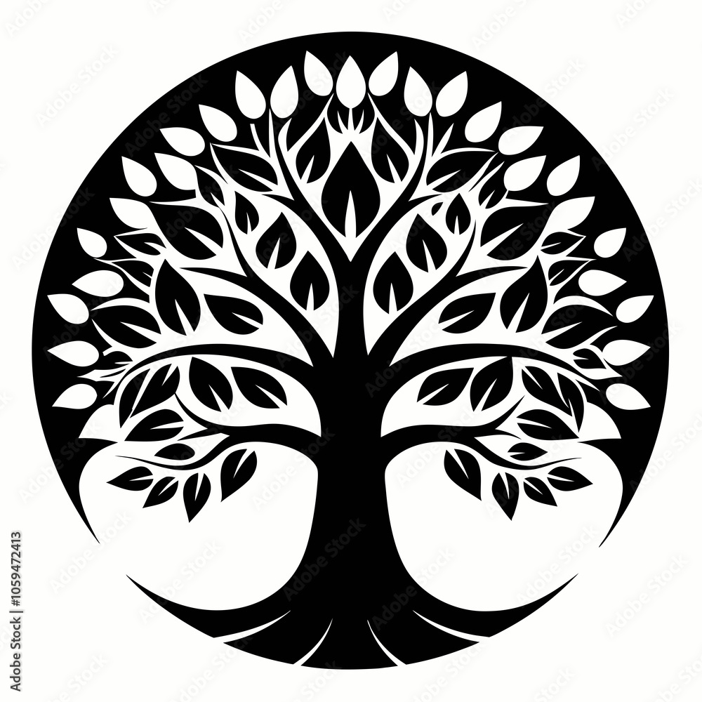 tree with roots linden tree black and white vector tree with roots linden tree black and white vector
