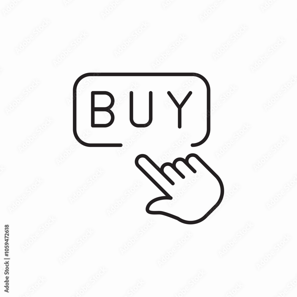 buy button tap click icon sign vector buy button tap click icon sign vector