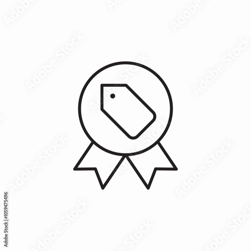 price tag badge icon sign vector