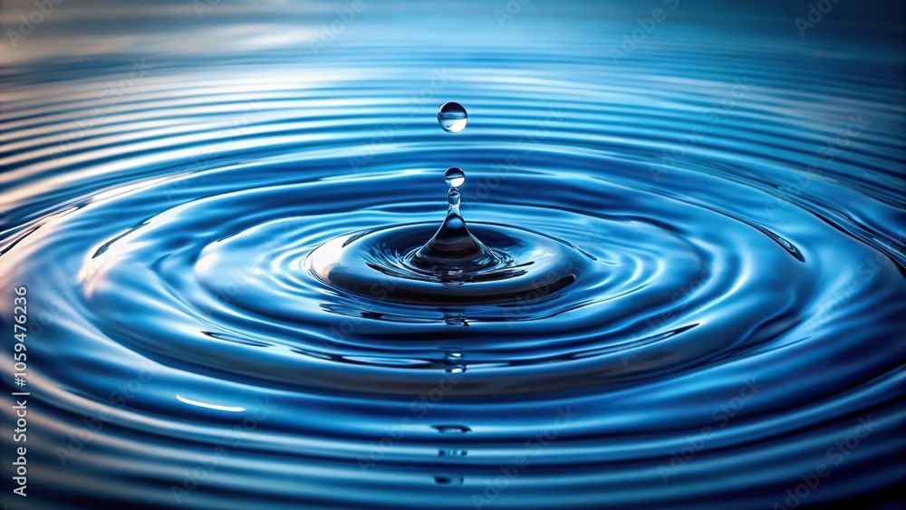 Water droplets creating ripples on the surface of an aqua lake, natural disturbance, aquatic scene, reflective surface, lake features Water droplets creating ripples on the surface of an aqua lake, natural disturbance, aquatic scene, reflective surface, lake features