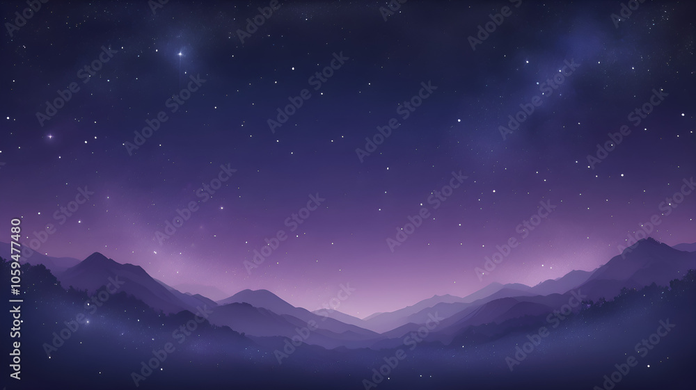 Naklejka premium Cosmic Indigo 