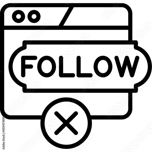 No Follow Icon photo