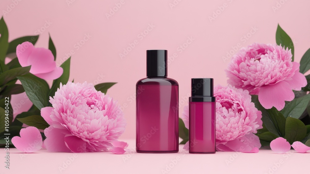 Natural Toner Products with Floral Accents Natural Toner Products with Floral Accents