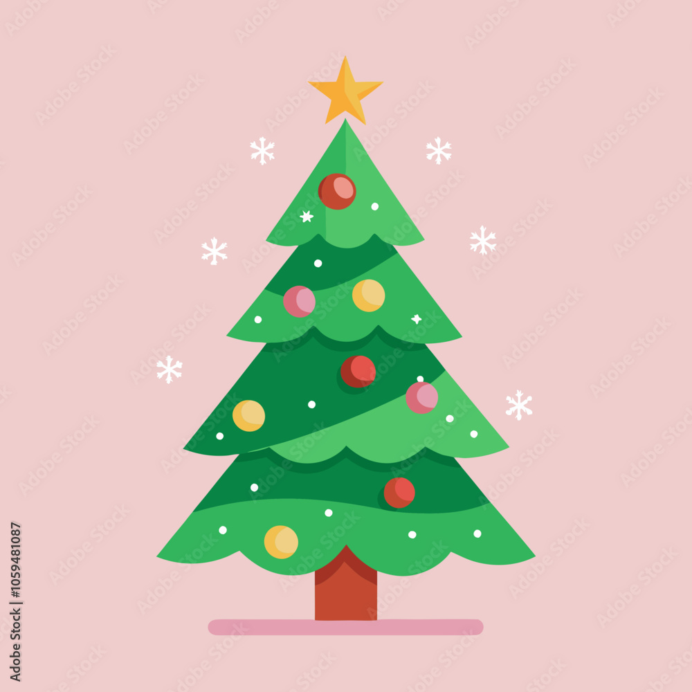 christmas tree illustration christmas tree illustration