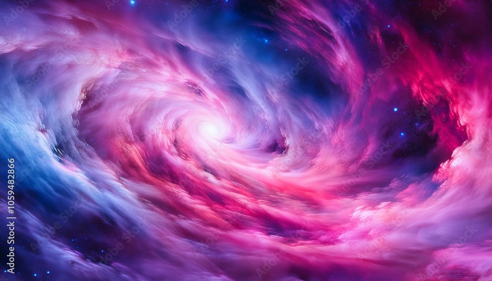 Cosmic swirl of pink and blue Cosmic swirl of pink and blue