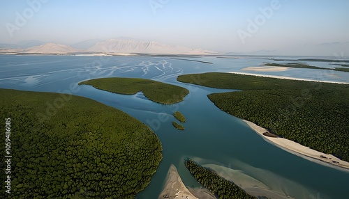 Mangroves of Khor Kalba with Tranquil Waters photo