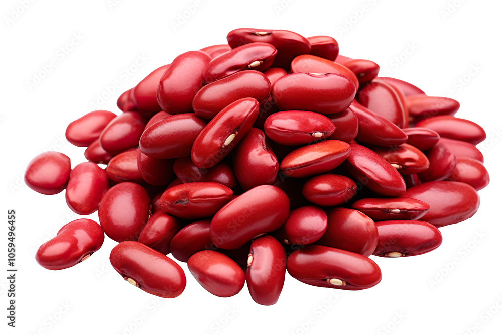 Red beans isolated on transparent background Red beans isolated on transparent background