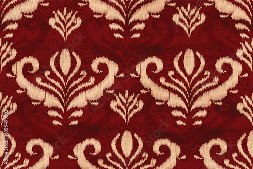 Damask seamless pattern for background wallpaper, etc