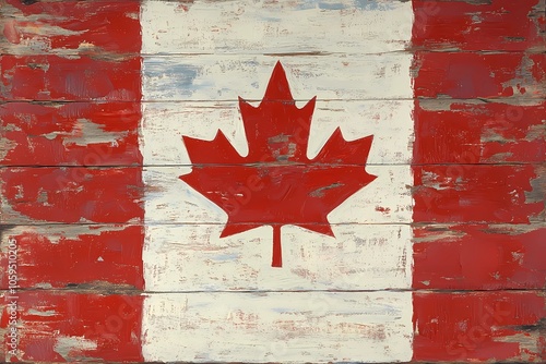 Dramatic Canadian flag, symbolizing strength and resilience, suitable for powerful patriotic themes and Canadian unity visuals