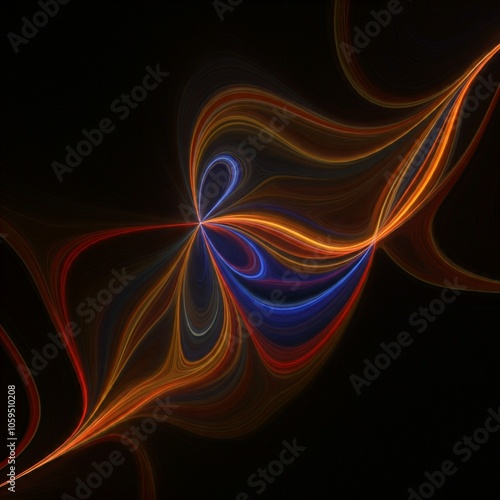 Abstract Colorful Glowy Design