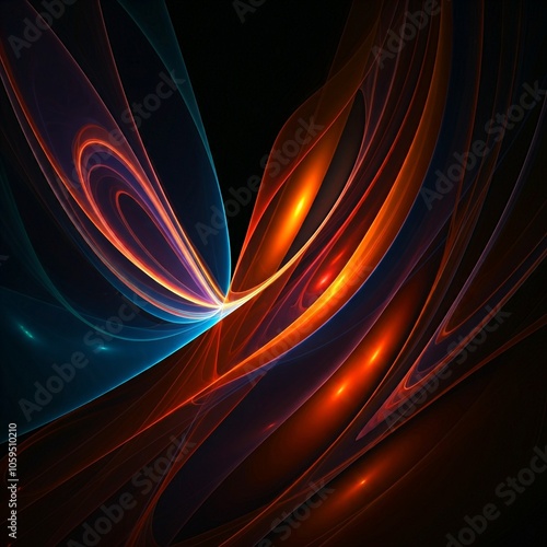 Abstract Colorful Glowy Design