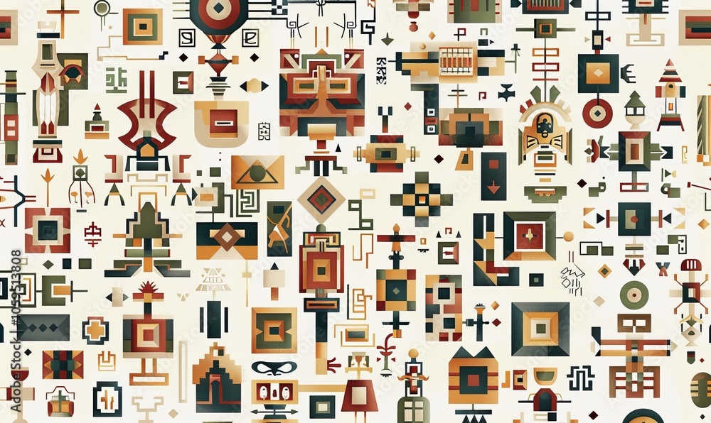 Obraz premium You can design your own ethnic ornament with this seamless pattern
