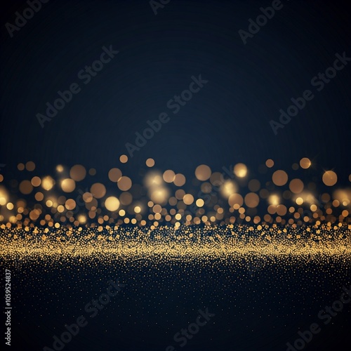 abstract background with bokeh, golden particles