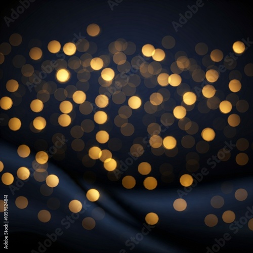 abstract background with bokeh, golden particles
