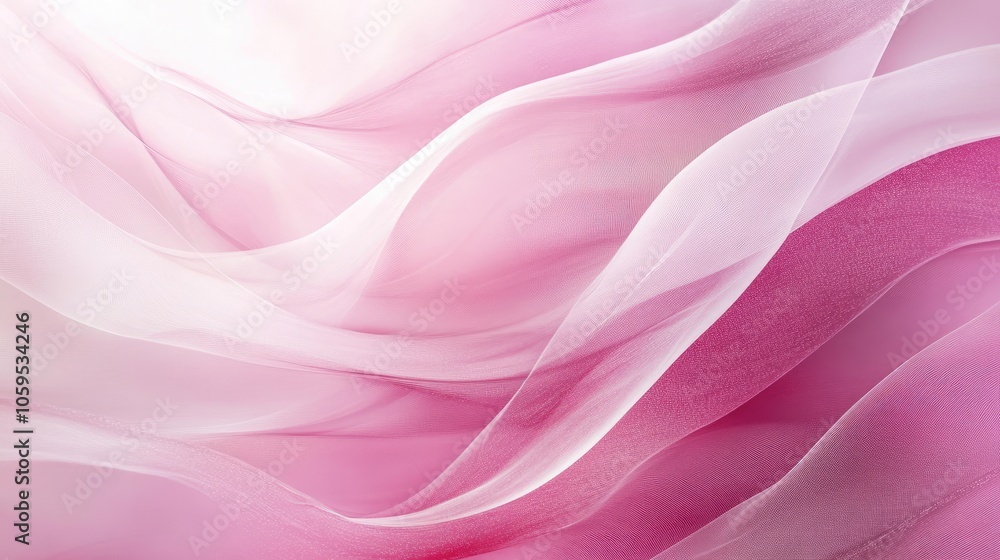 Fototapeta premium Delicate layers of pink silk an exploration of softness and elegance in fabric texture