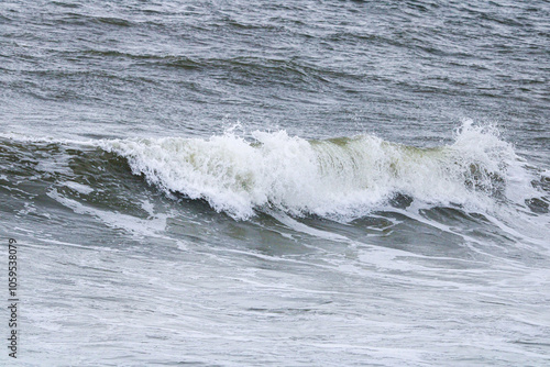 Waves rolling in at high tide on Merritt Island.