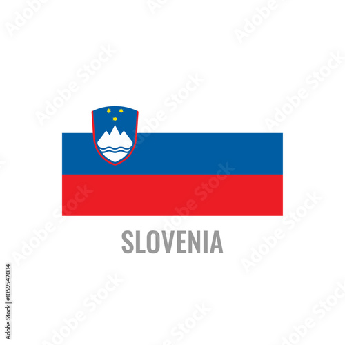 Free Download Slovenia flag icon. The country sign. Rectangle shape. Isolated on a white background. Vector image. - GFXLoad