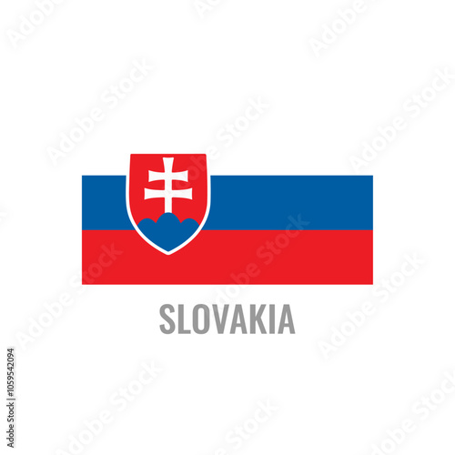 Free Download Slovakia flag icon. The country sign. Rectangle shape. Isolated on a white background. Vector image. - GFXLoad