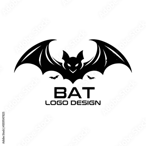 Bat Vector Logo Design photo