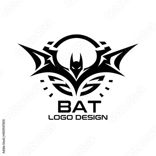 Bat Vector Logo Design photo