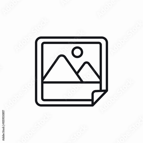 image photo print icon sign vector