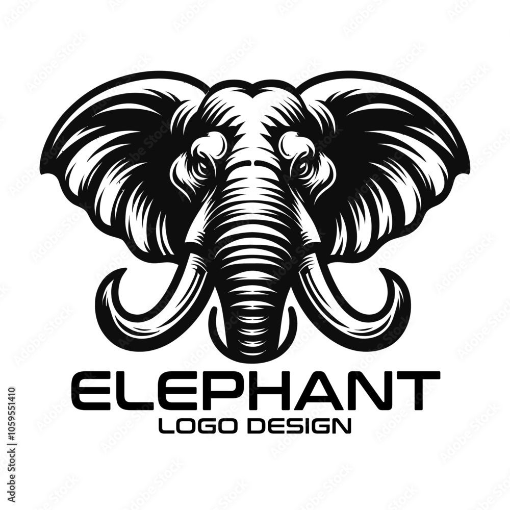 Obraz premium Elephant Vector Logo Design