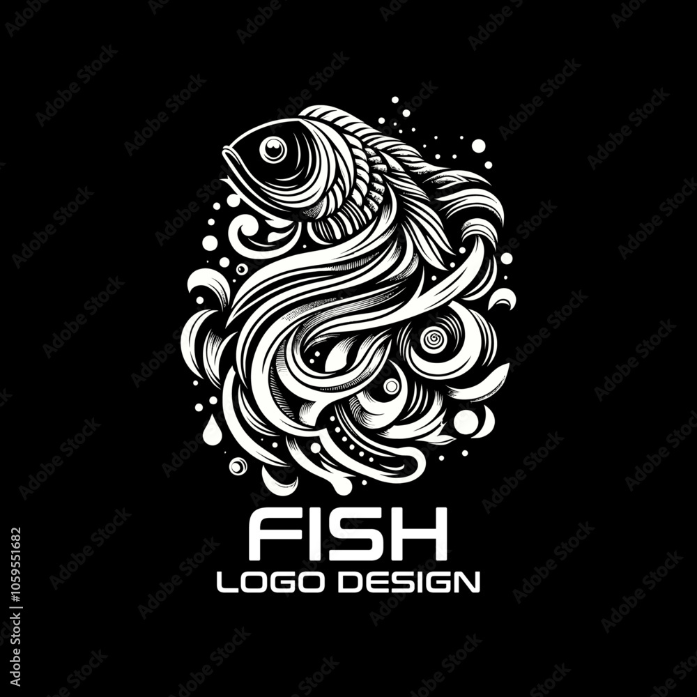 Fototapeta premium Fish Vector Logo Design