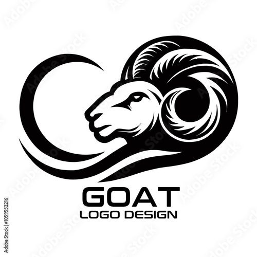 Goat Vector Logo Design photo