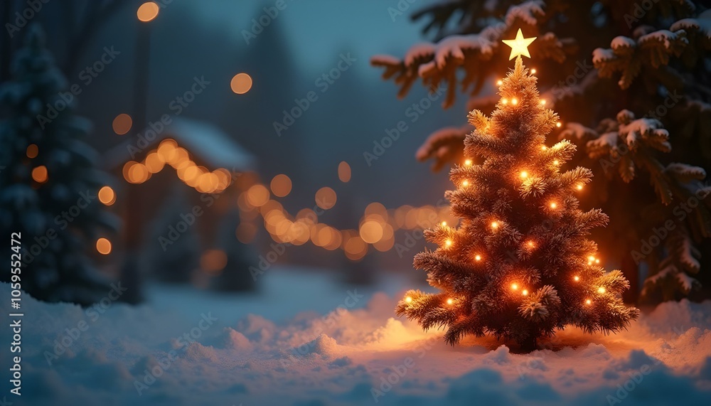 Fototapeta premium Marry Christmas tree Design