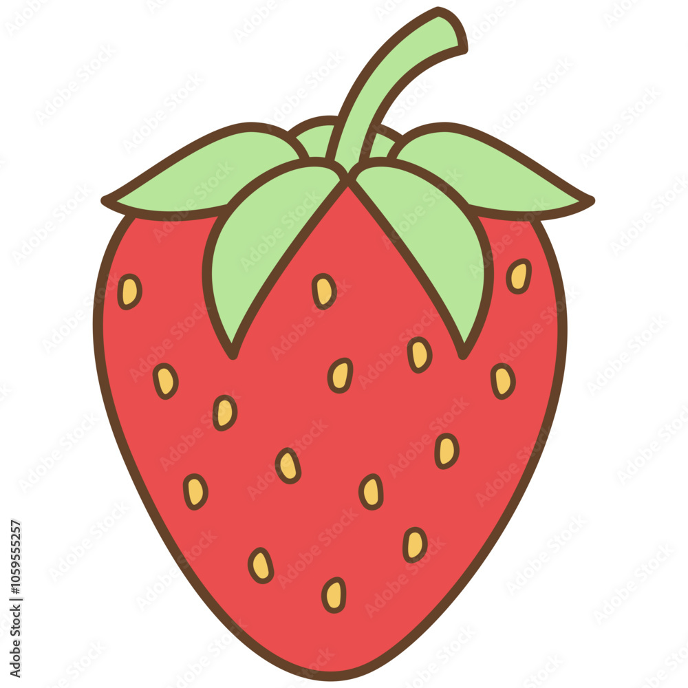Fototapeta premium Strawberry Fruit Clipart