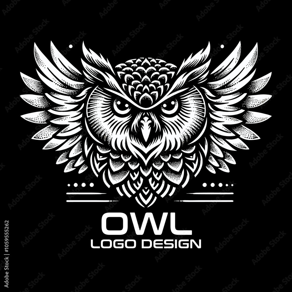 Fototapeta premium Owl Vector Logo Design