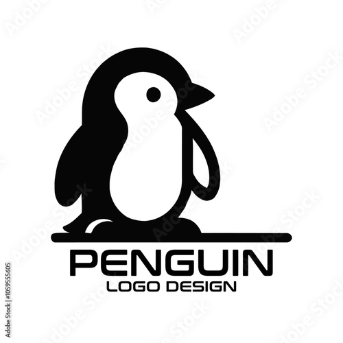 Penguin Vector Logo Design photo