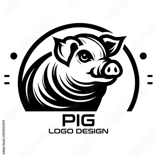 Pig Vector Logo Design