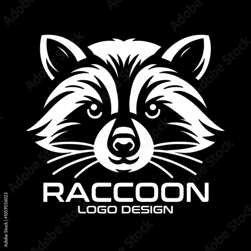 Raccoon Vector Logo Design photo