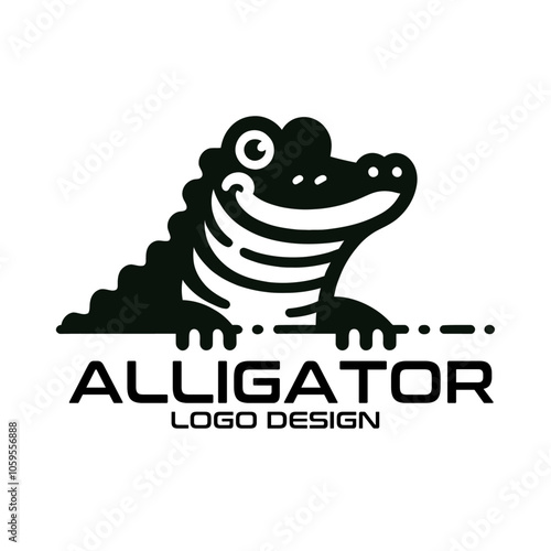 Alligator Vector Logo Design photo