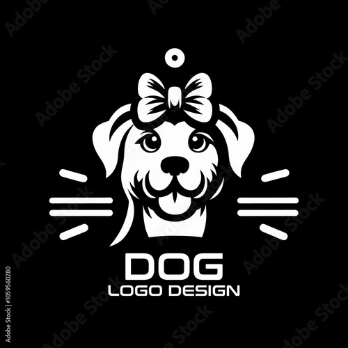 Dog Vector Logo Design photo