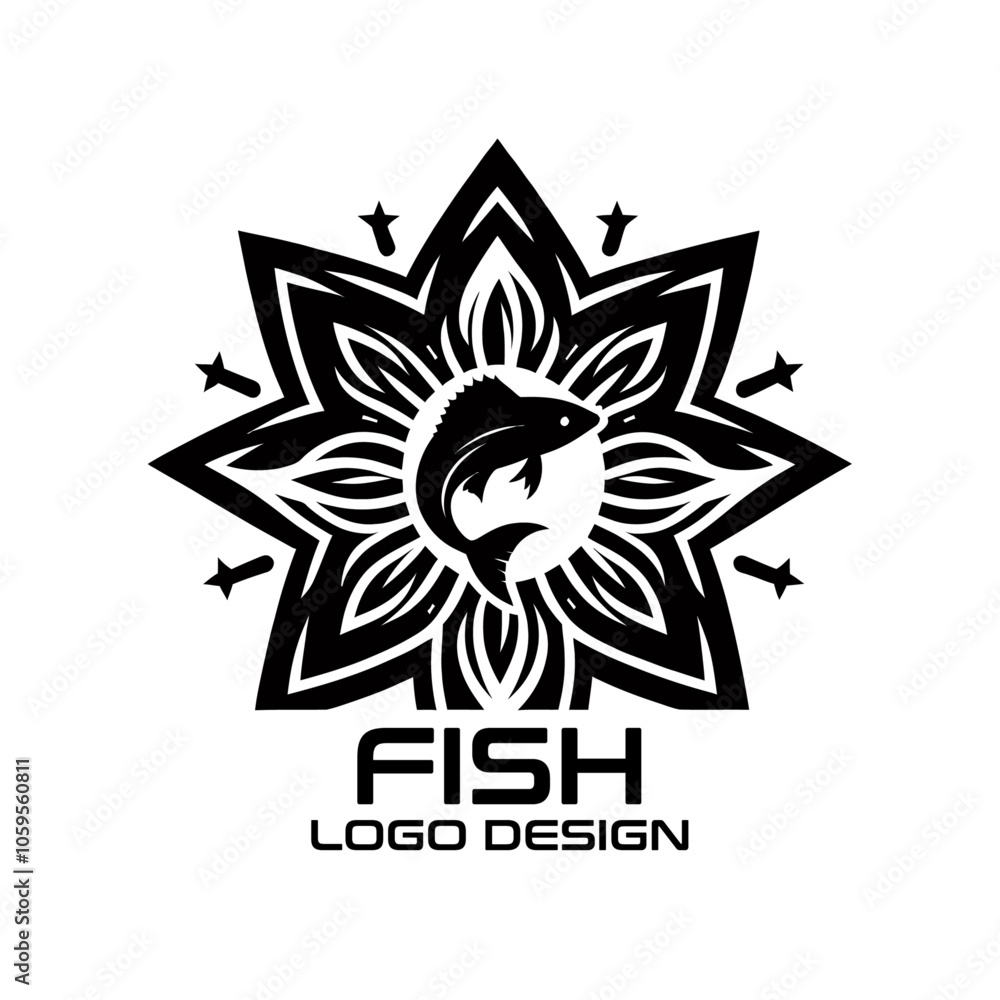 Obraz premium Fish Vector Logo Design