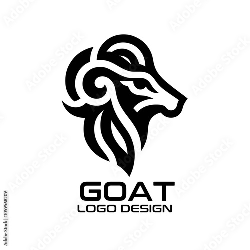 Goat Vector Logo Design photo