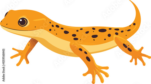 simple vector newt clipart