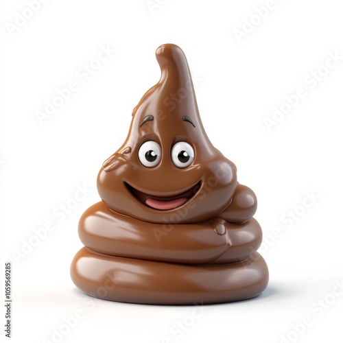 pile of poo 3d illustration