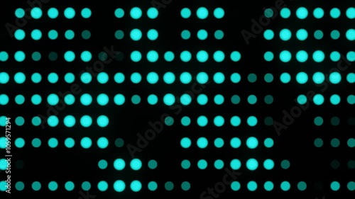 Turquoise dots appear and disappear randomly. Looping video