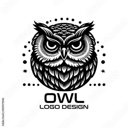 Owl Vector Logo Design photo