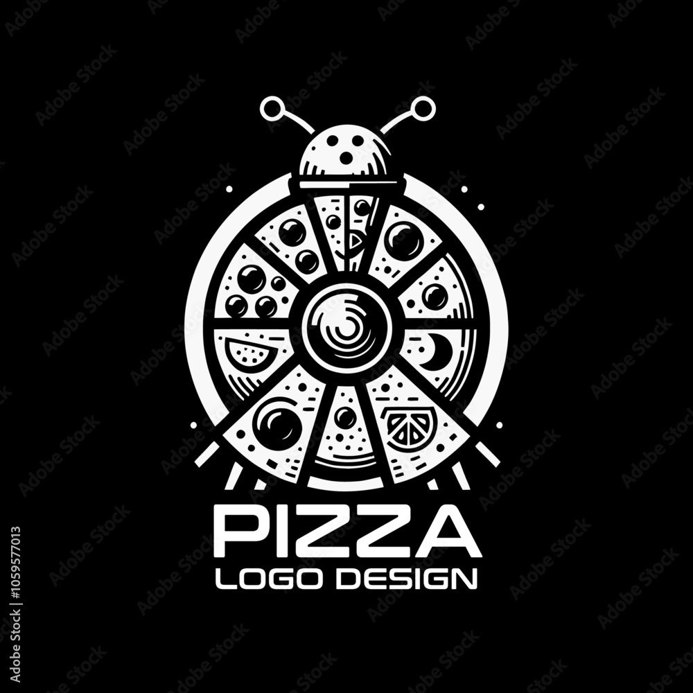 Obraz premium Pizza Vector Logo Design