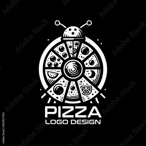 Pizza Vector Logo Design photo