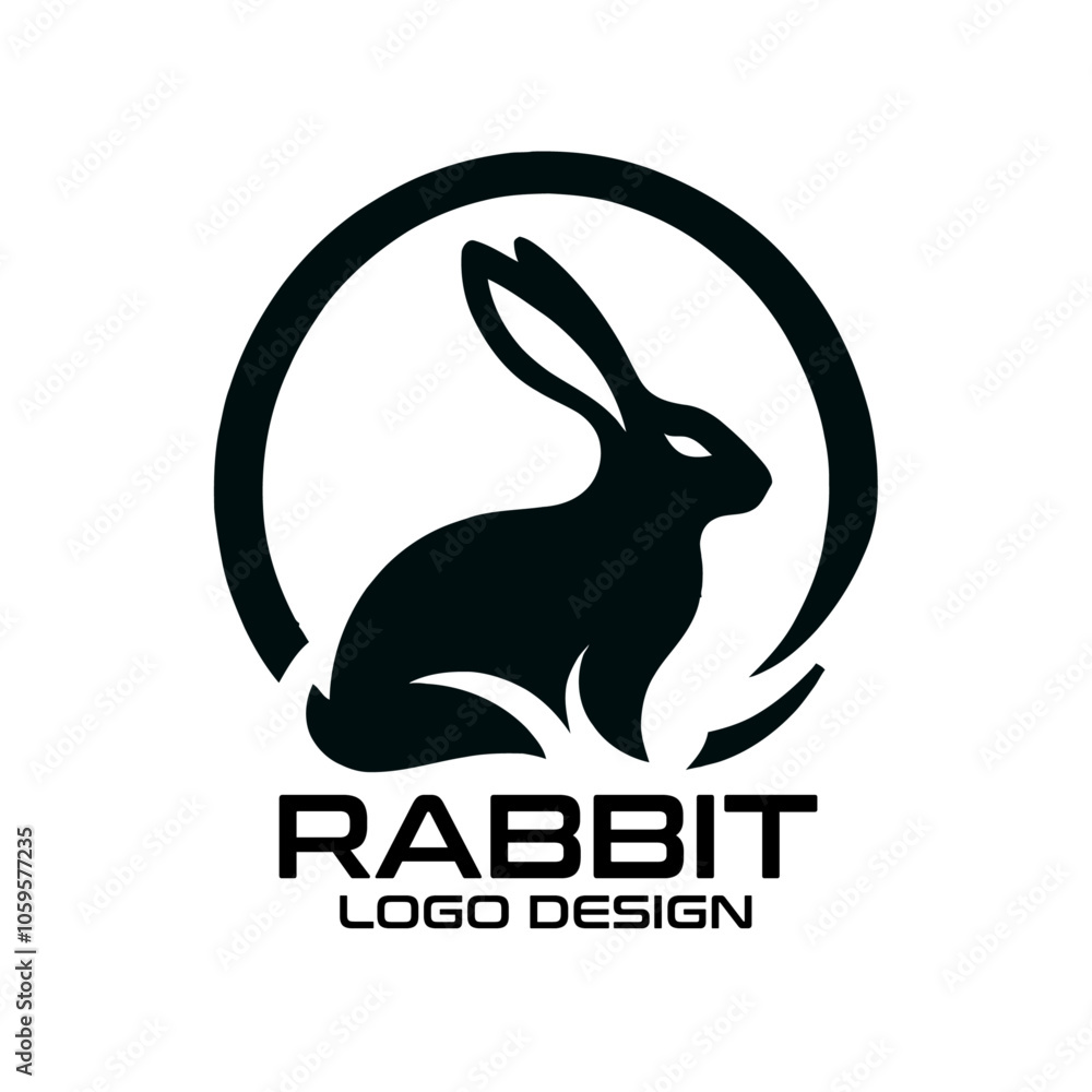 Fototapeta premium Rabbit Vector Logo Design
