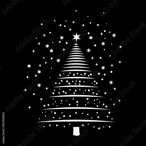 Christmas tree stencil perfect for holiday crafts and DIY decor, adding a festive touch to any project. Great for creating ornaments, cards, and seasonal decorations.