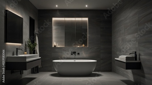 AI image of grey toilet