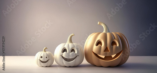 like a family funny halloween pumpkins