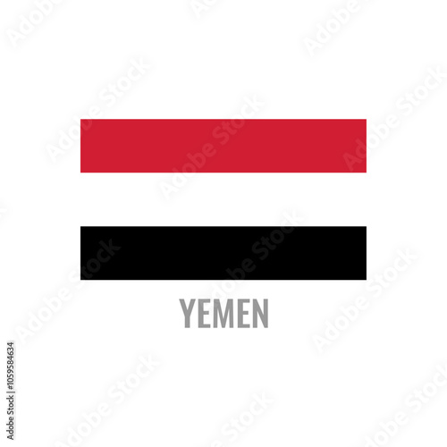 Free Download Yemen flag icon. The country sign. Rectangle shape. Isolated on a white background. Vector image. - GFXLoad